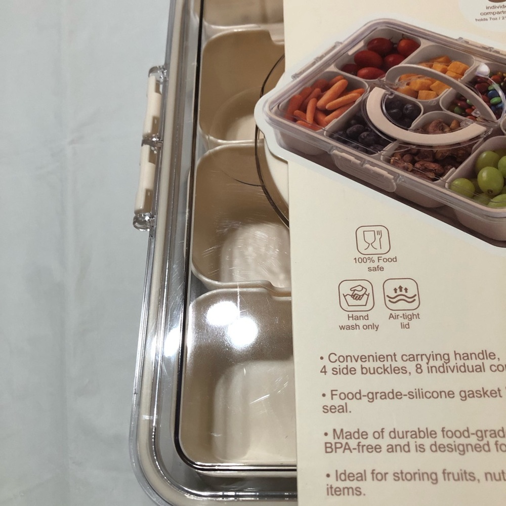 NWT CWC Cook With Color Perfect On-The-Go SNACKLE BOX 8 Individual Compartments - Picture 11 of 12